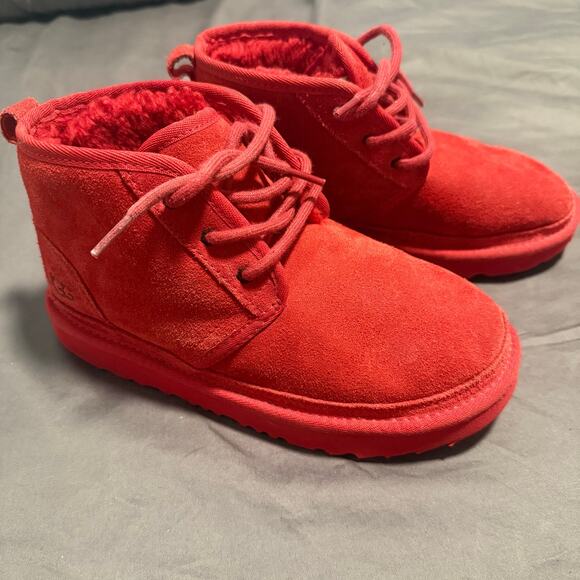 Ugg Boots Booties UGG Big Kids NEUMEL II Boots Samba Red Size 3 - Picture 2 of 6